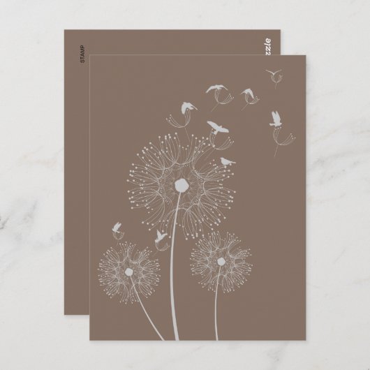 Carte Postale Voleurs de graines de Dandelion (Devant / Derrière)