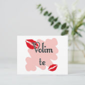 Carte Postale Volim te - Serbe - Je t'aime (Debout devant)
