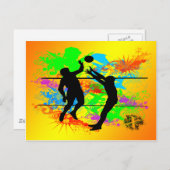 Carte Postale Volley-ball (Devant / Derrière)