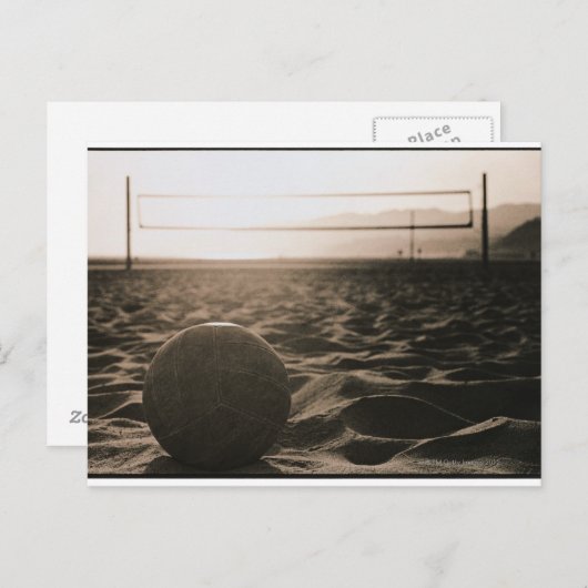Carte Postale Volley-ball dans le sable (Devant / Derrière)