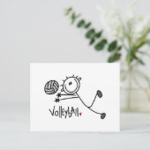 Carte Postale Volley-ball de base à bascule masculin (Debout devant)