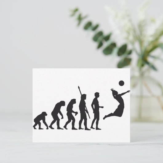 Carte Postale volley-ball évolution (Debout devant)