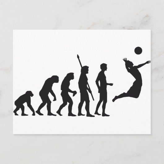 Carte Postale volley-ball évolution (Devant)