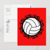 Carte Postale volley-ball tribal (Devant / Derrière)