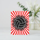 Carte Postale volley-ball tribal (Debout devant)