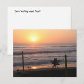 Carte Postale Volley & Surf Soleil (Devant / Derrière)