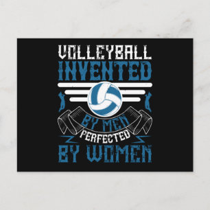 Carte Postale Volleyball -Inventé par des hommes perfectionné pa