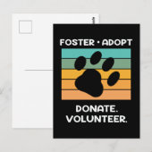 Carte Postale Volontaire du bien-être animal (Devant / Derrière)