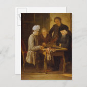 Carte Postale Voltaire aux échecs (Devant / Derrière)