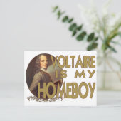 Carte Postale Voltaire est ma maison (Debout devant)