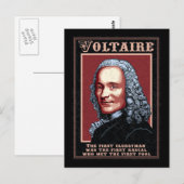 Carte Postale Voltaire - Le Premier (Devant / Derrière)