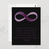 Carte Postale Voltaire Meditation Infinity (Devant / Derrière)