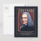Carte Postale Voltaire - Prière (Devant / Derrière)