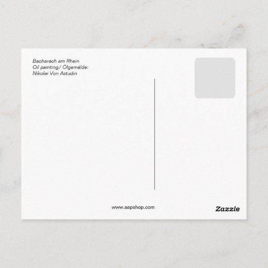 Carte Postale Von Astudin, Bacharach am Rhein (Dos)