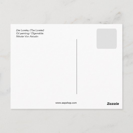 Carte Postale Von Astudin, The Lorelei (die Loreley) (Dos)