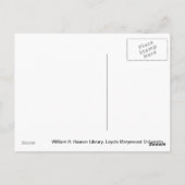 Carte Postale Von der Ahe Library (CA 1984) (Dos)