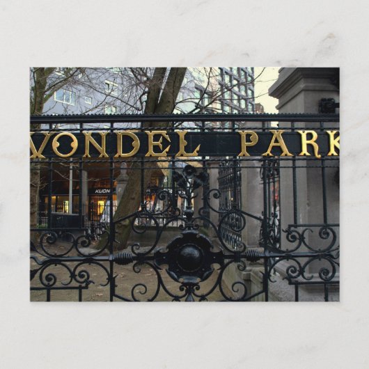 Carte Postale Vondel Park, Amsterdam (Devant)