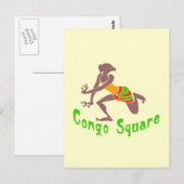 Carte Postale Voodoo Dancer Congo Carré (Devant / Derrière)