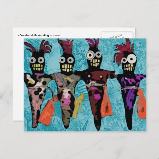 Carte Postale Voodoo Dolls (Devant / Derrière)
