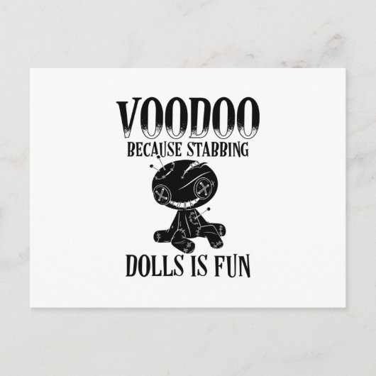 Carte Postale Voodoo Sayings | Voodoo Doll Magic Curse Gift (Devant)