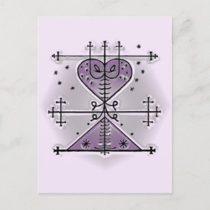 Carte Postale Voodoo Vévé pour Manman Brigit