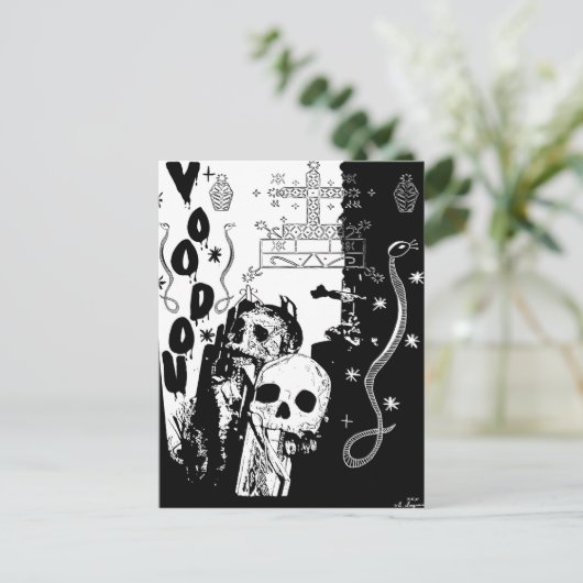 carte postale voodou (Debout devant)