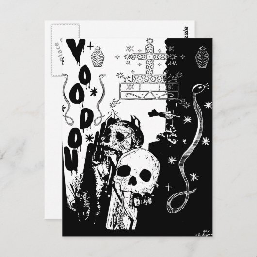 carte postale voodou (Devant / Derrière)