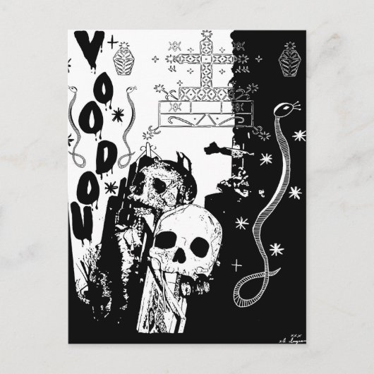 carte postale voodou (Devant)