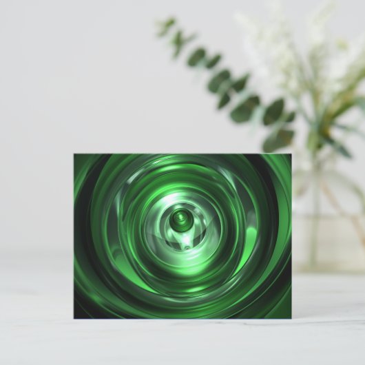 Carte Postale Vortex vert (Debout devant)