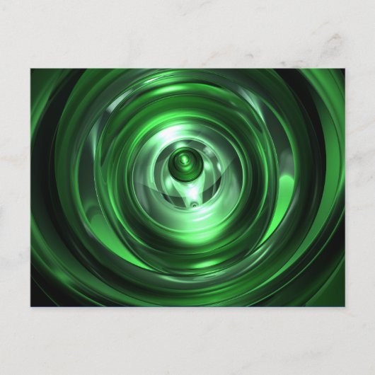 Carte Postale Vortex vert (Devant)