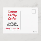 Carte Postale Vos Amis Aiment-Ils La Tarte ? (Dos)