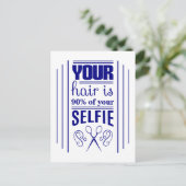 Carte Postale Vos Cheveux Sont 90% De Votre Selfie (Debout devant)