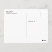 Carte Postale Vos voeux de Noël Logo (Dos)