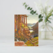 Carte Postale Vosges, Pont en Bois, France (Debout devant)