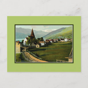 Carte Postale Voss Vossevangen Norvège des années 1900 vintages