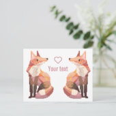 Carte Postale Vossen pixelart, Fox Pixel art  (Debout devant)