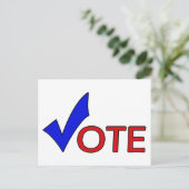 Carte postale Vote (Debout devant)