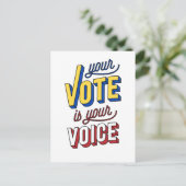 Carte Postale Vote (Debout devant)