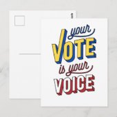 Carte Postale Vote (Devant / Derrière)