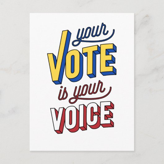 Carte Postale Vote (Devant)