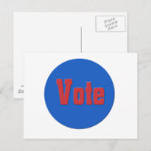 Carte Postale vote (Devant / Derrière)