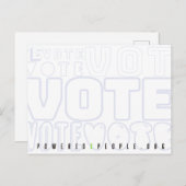 Carte postale Vote (Devant / Derrière)