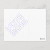 Carte postale VOTE 2018 Blue Wave (Dos)