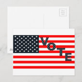 Carte Postale Vote américain (Devant / Derrière)