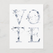 Carte Postale Vote bleu rustique (Devant)