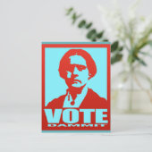 Carte Postale Vote Dammit Pop-Art Susan B. Anthony Custom (Debout devant)