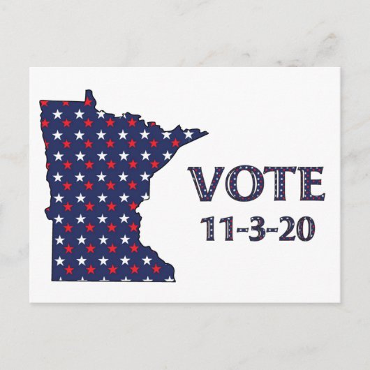 Carte Postale Vote du Minnesota (Devant)