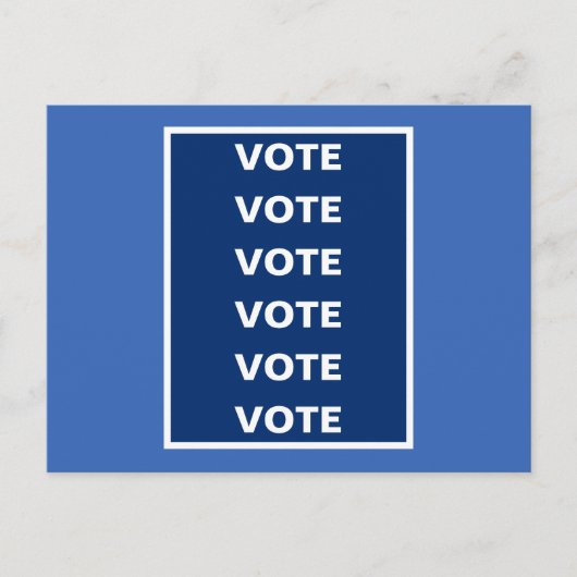 Carte Postale Vote Élection Blue Democrats 2020 (Devant)