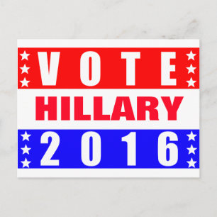 Carte Postale Vote Élection présidentielle Hillary 2016