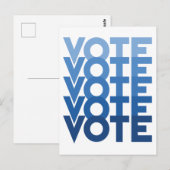 Carte Postale Vote Elections Voting Rights Voter Politics (Devant / Derrière)